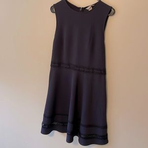 H&M Sleeveless Navy Blue Dress (Size M)